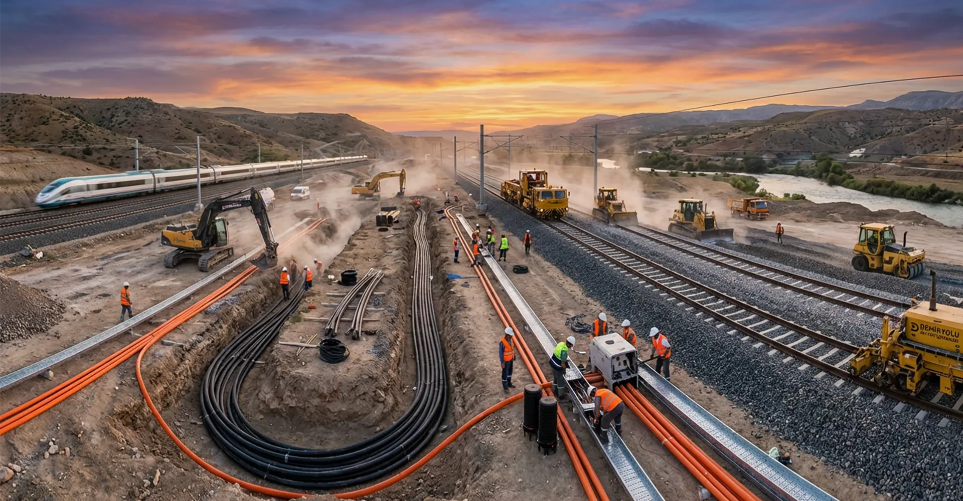 Veilig en vakkundig, volgens spoorvoorschriften. Kabels en Leidingen langs Spoor